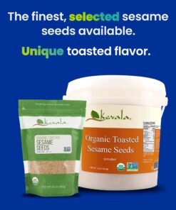 Kevala Organic Toasted Sesame Seeds 1Lb 1 Pound (Pack of 1) 12 71s88DhFtL