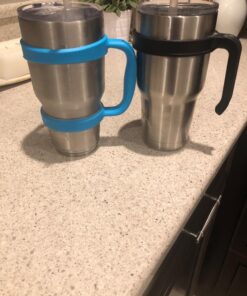 F-32 Handle - 19 COLORS - 30oz Size - Compatible with 30 oz YETI and 30 oz. OZARK TRAIL Tumbler Travel Mug (30OZ, ELECTRIC BLUE) 30ozElectric Blue 30.0 ounces 20 71s88KMmc3L