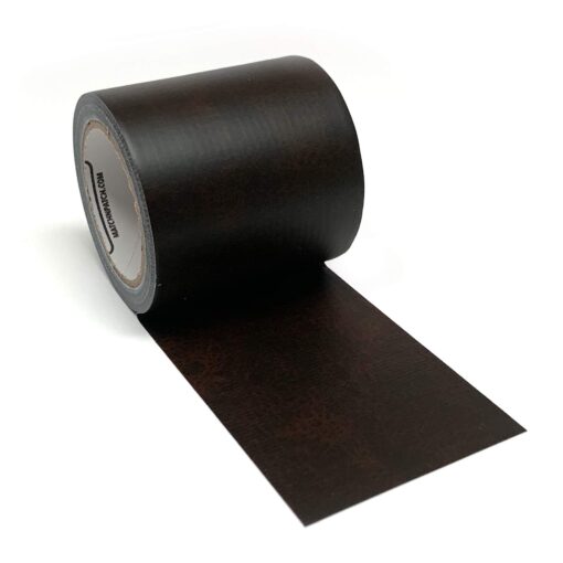 MATCH 'N PATCH Realistic Leather Repair Tape, Dark Brown, 2.4 inch x 15 feet