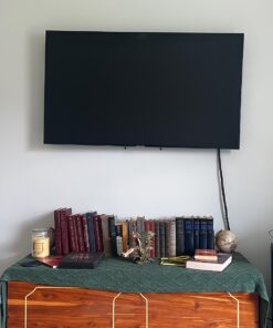 Pipishell UL Listed Tilt TV Wall Mount Bracket Low Profile for Most 23-55 Inch LED LCD OLED 4K Flat Curved TVs up to 99lbs Max VESA 400x400mm, 8° Tilting for Anti-Glaring, Fits 8-16 inch Wood Stud 33 71s8Qi84PWL