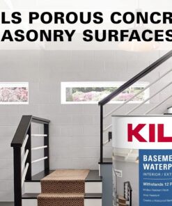KILZ Basement and Masonry Waterproofing Oil Paint, Interior/Exterior, White, 1 Gallon 8 71s9A AAdJL