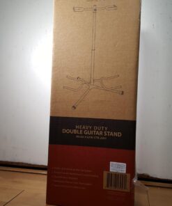 Gator Frameworks Adjustable Double Stand Holds Two Electric or Acoustic Guitars (GFW-GTR-2000) Double Guitar 33 71s9GZGx0 L