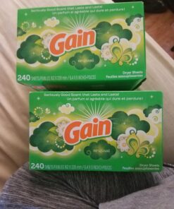 Gain Dryer Sheets Laundry Fabric Softener, Original Scent, 240 Count 48 71s9LdwmFHL