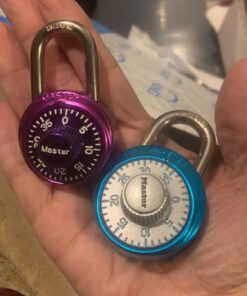 Master Lock Padlock, Mini Dial Combination Lock, 1-9/16 in. Wide, Color Assortment Pack, 1533TRI (Pack of 3) 3 count (Pack of 1) 33 71sASfxL2tL