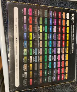 Arteza Acrylic Paint Set, 100 Colors, 0.41 fl Oz /12ml Tubes of Craft Paint, Heavy-Body, Glossy Finish, Colorful Addition to Your Art Supplies 100 x 12ml (0.41 fl oz) Craft 54 71sApJSPIGL