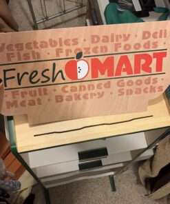 Melissa & Doug Freestanding Wooden Fresh Mart Grocery Store - Supermarket Pretend Play, Kids Play Store, Toy Food Stand For Toddlers And Kids Ages 3+ - FSC-Certified Materials 44 71sArLXMJOL