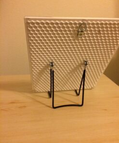 GIBSON HOLDERS Two Wire Display Stand for Plates, Kitchenware, Books, Artwork; Set of 2 6A - Black 4 3/4" H x 3 3/4" W x 1 3/4" Bend 52 71sAwk59VPL