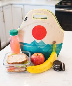 Artovida Artists Collective Insulated Neoprene Lunch Bag - Washable Soft Lunch Tote for Work and Picnic - Design By Budi Satria Kwan (Indonesia) – Ocean, Sea, Wave-Classic Budi Kwan The Wave 35 71sBaI amJL