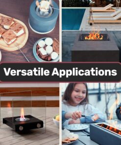 Bio Ethanol Fireplace Fuel - 3 x 1 Liter, Fuel for Fire, Bioethanol Fuel Tabletop Fire Pit, Bio Ethanol Fuel for Table Top Fire Pit, Alcohol Fire Pit Tabletop for Ethanol Fireplaces - Made in USA 18 71sBes0uGRL