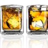 Sun's Tea Double Walled Drinking Glass, Manhattan-Style Glass for Hot and Cold Liquids, Whiskey, Bourbon, Vodka, and Scotch Borosilicate Clear Glass, Set of 2 17 71sBkTmHvIL