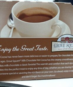 Grove Square Hot Cocoa Pods, Milk Chocolate, Single Serve (Pack of 24) (Packaging May Vary) Hot Cocoa Milk Chocolate Pods 29 71sC yjtP4L