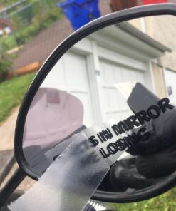 BERRYZILLA (Pair) Objects in Mirror are Losing Decal Black Etched Glass Funny Sticker 30 71sDYx pIaL