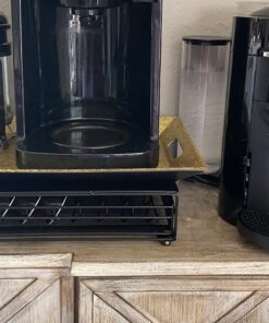 Nifty Vertuoline Rolling Coffee Pod Drawer – Satin Black Finish, 40 Pod Capsule Holder, Compact Under Coffee Pot Storage, Office or Home Kitchen Counter Organizer Satin Black Finish | 40 Pod Capsule Holder 37 71sDn40fz5L