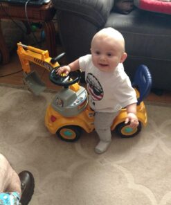 Digger Scooter, Ride-on Excavator, Pulling cart, Pretend Play Construction Truck (Color May Vary) by POCO DIVO Excavator-yellow 29 71sEB21C5TL