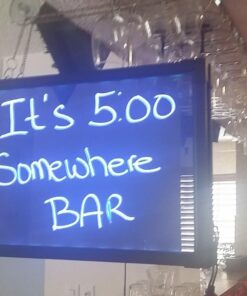 Woodsam Dry Erase Led Board - 16" x 12" Erasable Neon Writing Message Drawing Sign Board with 2 Liquid Chalk Markers for Home/Shop #1 16" X 12" 25 71sEJKmoZFL