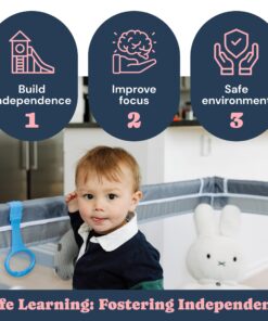 TODALE Baby Playpen for Toddler, Large Baby Playard, Indoor & Outdoor Kids Activity Center with Anti-Slip Base, Sturdy Safety Play Yard with Soft Breathable Mesh, Playpen for Babies(Gray,50”×50”) 50x50x27 Inch (Pack of 1) Grey 29 71sEPFKKohL