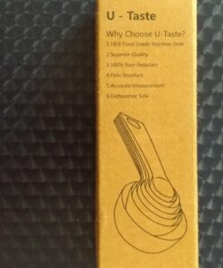 Measuring Spoons: U-Taste 18/8 Stainless Steel Spoons Set of 9 Piece: 1/16 tsp, 1/8 tsp, 1/4 tsp, 1/3 tsp, 1/2 tsp, 3/4 tsp, 1 tsp, 1/2 tbsp & 1 tbsp Dry and Liquid Ingredients XS-9 pcs 48 71sEQ5fgGL