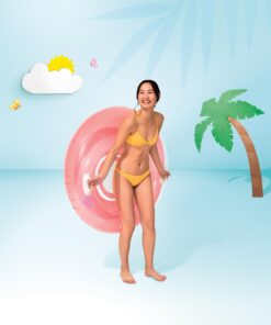 INTEX 58883EP Inflatable Sit 'N Lounge Pool Float: Heavy Duty Grab Handles – 47" Diameter – 220lb Weight Capacity – One Lounge – Color May Vary 47" 21 71sEpzDZUfL