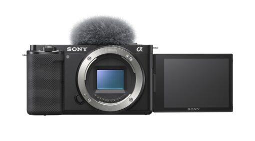 Sony Alpha ZV-E10 - APS-C Interchangeable Lens Mirrorless Vlog Camera - Black Camera Only Base