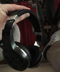 Bluedio V5.0 Bluetooth Headphones Over Ear, Wireless Bluetooth On-Ear Stereo Earphones Noise Cancelling, Soft Memory-Protein Earmuffs, w/Mic (Black) Black 44 71sFX1oMDTL