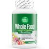 Whole Nature Whole Food Multivitamin for Men and Women Complete Daily Superfood Vitamins Plus Minerals Digestive Enzymes, Probiotics and Omegas. Plant Based Multi Vitamin, Non GMO (1) 1 31 71sFfruIiL