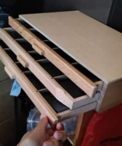 3 Drawer Wood Pastel Storage Box 15-3/4 x 9-1/2 x 3-1/2 inches 34 71sG1aWChmL