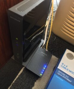 Linksys DOCSIS 3.0 8x4 Cable Modem Certified with Comcast Xfinity, Spectrum, Cox (CM3008) 343 Mbps (8x faster) 25 71sIATzTWRL