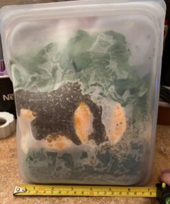 Stasher Reusable Silicone Storage Bag, Food Storage Container, Microwave and Dishwasher Safe, Leak-free, 1/2 Gallon, Clear 55 71sIAZOzZ7L