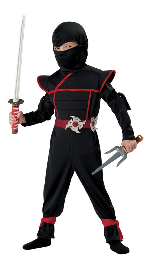 Stealth Toddlers Ninja Costume Medium (3T-4T) Black Standard Packaging