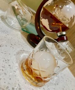 Prestige Decanters Etched Globe Whiskey Glasses -Rocks Glass for Rum, Tequila, Scotch, Glasses- Whiskey Gifts - 10oz Cocktail or Old Fashioned Glass (Set of 2) - Unique Bar Decor & Bourbon Gifts from 2 Count (Pack of 1) 21 71sIg3EVLbL