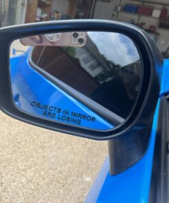 BERRYZILLA (Pair) Objects in Mirror are Losing Decal Black Etched Glass Funny Sticker 23 71sIhXkBroL