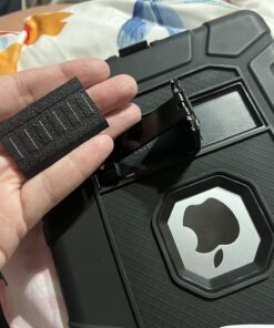 Rantice iPad 6th Generation Cases , 5th Case , Air 2 9.7 Shockproof Rugged Drop Protection Cover Built with Kickstand for 9.7'' A1893/A1954/A1822/A1823 (Black) Black 31 71sJAI2NuiL