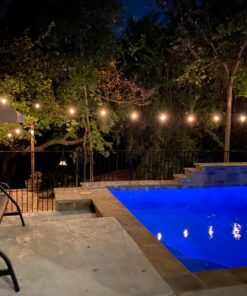 Feit Electric 72041 30 Foot Heavy-Duty Weather Resistant Decorative Indoor and Outdoor 10 Sockets Incandescent String Lights, 30', 11W, Dimmable,Black 30 ft (Pack of 1) 28 71sJRNOPyiL