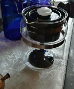 CAFÉ BREW COLLECTION High End Glass Stovetop Percolator Coffee Pot - Best 40 oz Borosilicate Glass Percolator Coffee Pot - Dishwasher Safe Coffee Percolator - BPA Free 8 Cup Percolator by Medelco 28 71sJUPBcy0L