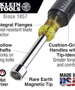 Alternative view of Klein Tools 646-3/16M 3/16-Inch Magnetic Nut Driver with 6-Inch Shaft and Cushion Grip Handle 3/16-Inch Tip