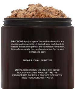 Alternative view of Brooklyn Botany Dead Sea Salt and Arabica Coffee Body Scrub 10 oz - Moisturizing and Exfoliating Body, Face, Hand, Foot Scrub - Fights Stretch Marks, Fine Lines, Wrinkles - Great Gifts for Women & Men 10 Ounce (Pack of 1)