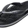 Revs - Lights - Men's and Women's Reflexology Massage Flip Flops 12 Women/11 Men Black 15 71sJr0lkxVL