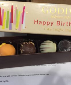 Godiva Chocolatier Happy Birthday Cake Chocolate Truffle Flight, Great for any gift, Birthday Gift, Easter Gifts, Easter Baskets, Easter Chocolate, 6 pc. 6 Count (Pack of 1) 29 71sKELMZH9L