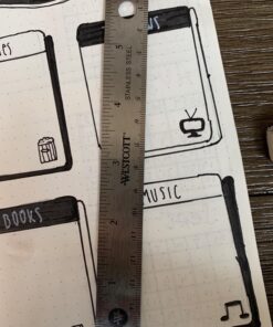 Westcott Stainless Steel Office Ruler with Non Slip Cork Base, 6-Inch (10414) 6 Inches 50 71sKqgrIYBL