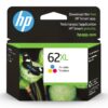 HP 62XL Tri-color High-yield Ink | Works with HP ENVY 5540, 5640, 5660, 7640 Series, HP OfficeJet 5740, 8040 Series, HP OfficeJet Mobile 200, 250 Series | Eligible for Instant Ink | C2P07AN 2 71sL0NcSfHS