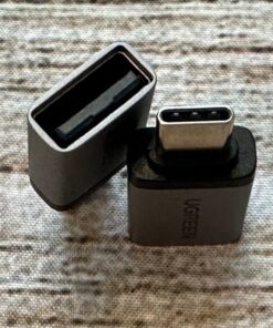 UGREEN USB to USB C 3.0 Adapter 2 Pack,USB C to USB Adapter USB C Male to USB Female Adapter Compatible with iPhone 15 Samsung S23 Ultra MacBook Pro 2023/ Air 2022 iPad Pro/Mini,Thunderbolt 4/3 Silve Silver 49 71sLDMHudfL