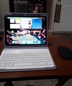 Apple iPad Air (5th Generation): with M1 chip, 10.9-inch Liquid Retina Display, 64GB, Wi-Fi 6, 12MP front/12MP Back Camera, Touch ID, All-Day Battery Life – Purple WiFi Without AppleCare+ 35 71sLqO2vwYL