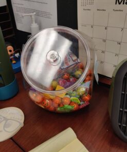 Clear Plastic Container with Lid - 80oz, 1 Piece - Perfect for Weddings, Birthdays & Celebrations 80 Oz 22 71sMRTUAtAL