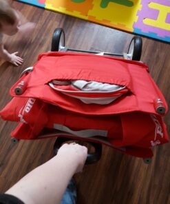 Radio Flyer 3-In-1 EZ Folding, Outdoor Collapsible Wagon for Kids & Cargo, Red Folding Wagon Canopy 73 71sMcA0pXkL