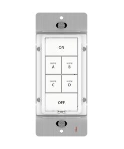 Insteon Smart Dimmer 6-Button Keypad, KeypadLinc in-Wall Controller, 2334-232 (White) - Insteon Hub Required for Voice Control with Alexa & Google Assistant White 6 Button Keypad Dimmer 12 71sMh9vUP3L 1