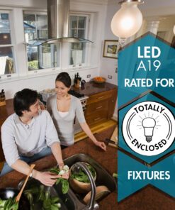 TCP LA927KND6 LED Light Bulbs 60 Watt Equivalent | Energy Efficient (9W) Non-Dimmable A19 Shape E26 medium base, Pack of 6, Soft White, 6 Lamps 6 Count (Pack of 1) 22 71sMyV5XPNL