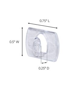 Command 17026CLR B007RKFCFY Decorative Replacement Strip, Mini, 1/2 Lb, Rubber Resin Adhesive, Paper Liner, 120 Clips, Clear, Count 15 71sNSRWzBL