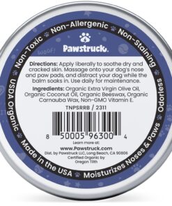 Pawstruck USDA Organic Natural Ruff Relief Wax Balm for Dogs – Moisturizes, Protects, and Heals Noses & Paws – Made in USA, Non-Toxic, Hypoallergenic - 1.75 oz 33 71sNYrXE2tL