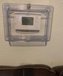 Honeywell Home CG512A1009 Large Thermostat Guard, Fits Thermostats 8. 25" W x 5. 75" H or Smaller 1 34 71sNmD0C7IL