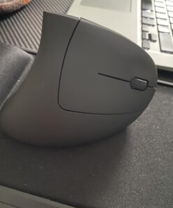 Vassink Ergonomic Mouse, Rechargeable Wireless Mouse, 2.4GHz Rechargeable Wireless Vertical Optical Mice with USB Receiver, 6 Buttons, 800/1200/1600 DPI, for Laptop, PC, Computer Black 36 71sO8geQLjL